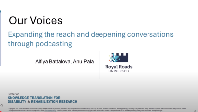 Our Voices Presentation Slide